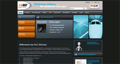 Desktop Screenshot of acc-silicones.de